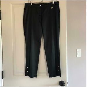 NWOT BLUMARINE Cotton Black Pants SZ 10